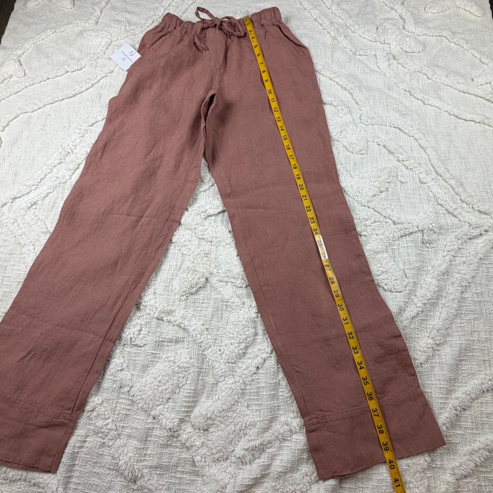 Parachute Linen Pant Clay XS Relaxed Loungewear Sustainable Eurosummer NWT - Picture 9 of 11